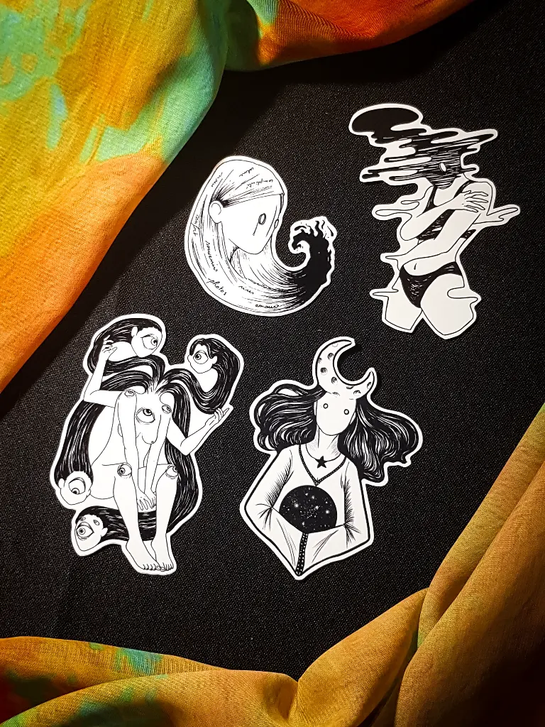 Stickers Emotions - Black Serie 