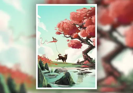 Print - Ekin & Lucky Zakurra
